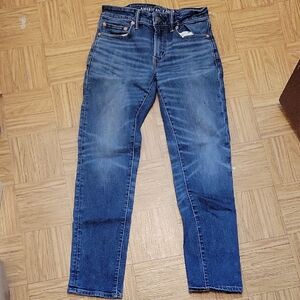 American Eagle Outfitters Men's Dark Blue Slim Jeans